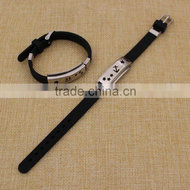 Wholesale cheap custom logo adjustable bracelet on sale