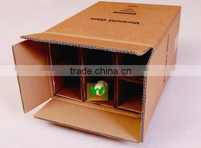 Printing Corrugated Carton Box / Corrugated Paper Packing wine Box