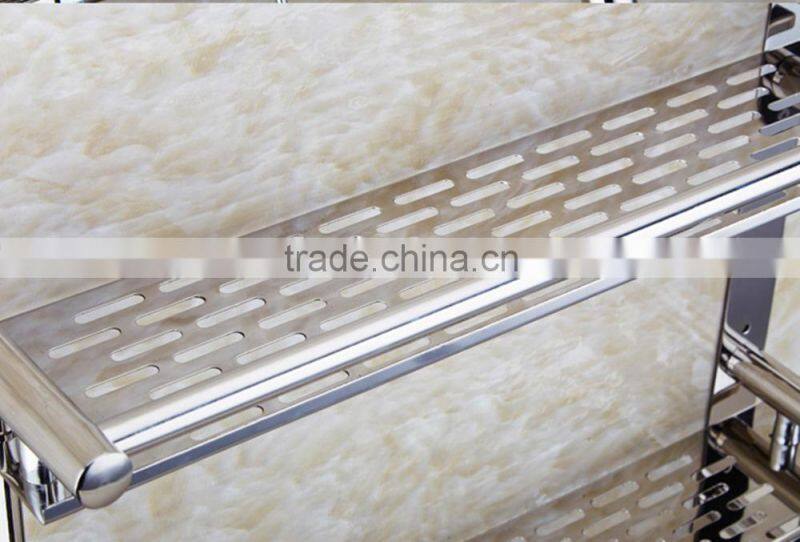 Wholesale market stainless steel three layers bathroom shelf