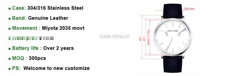 Gold plating Colorful wrist band high end men watches for wholesale