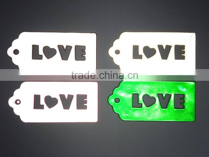Exclusive New design Promotional Reflective Keychain Crown Flower Heart REACH SGS certificate