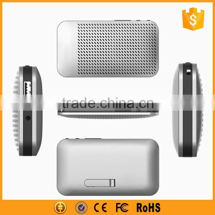 2 in 1 metal power bank bluetooth speaker built-in 5000mah battery