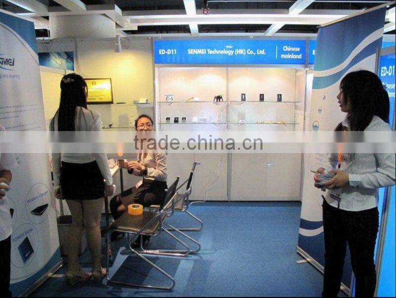 best aluminum battery charger 4000mAh powerbank with touch button for charger lcd screen show the power