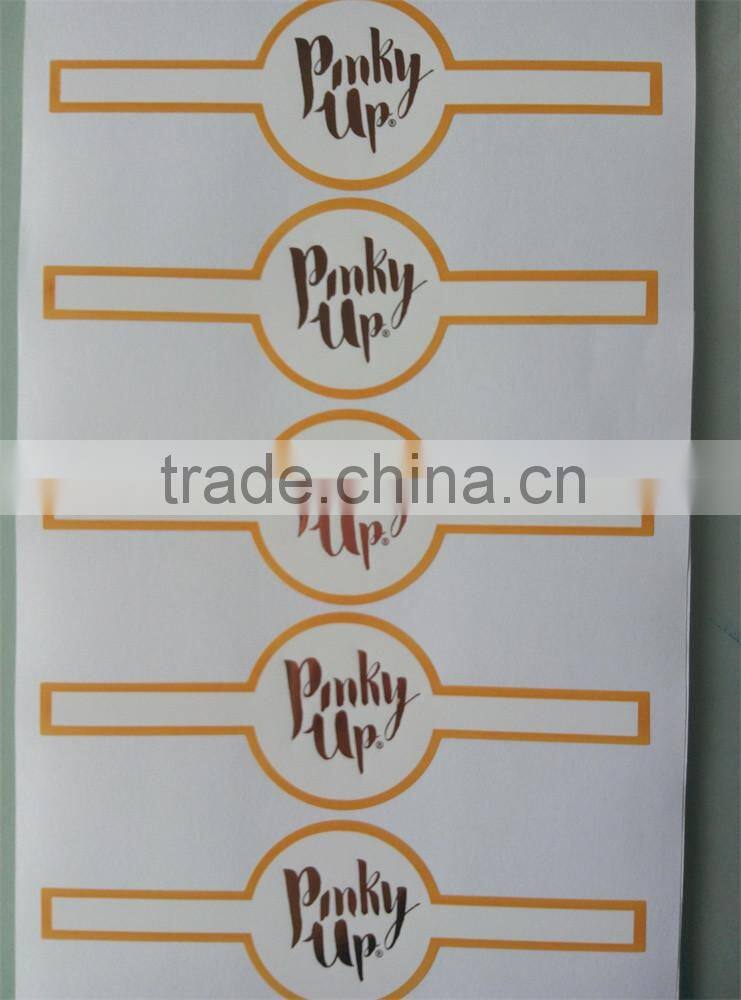 Custom Self Adhesive Gold Foil Hot Stamping Label