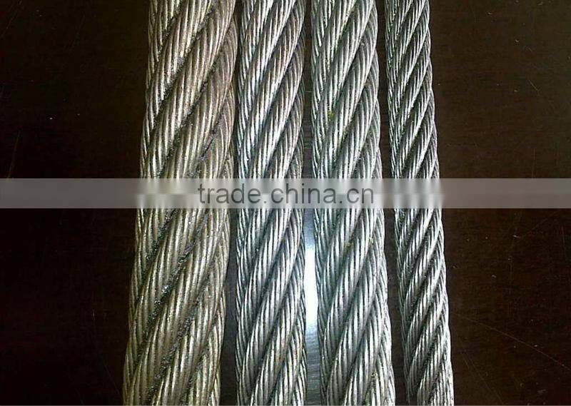 electric galvanized steel wire rope