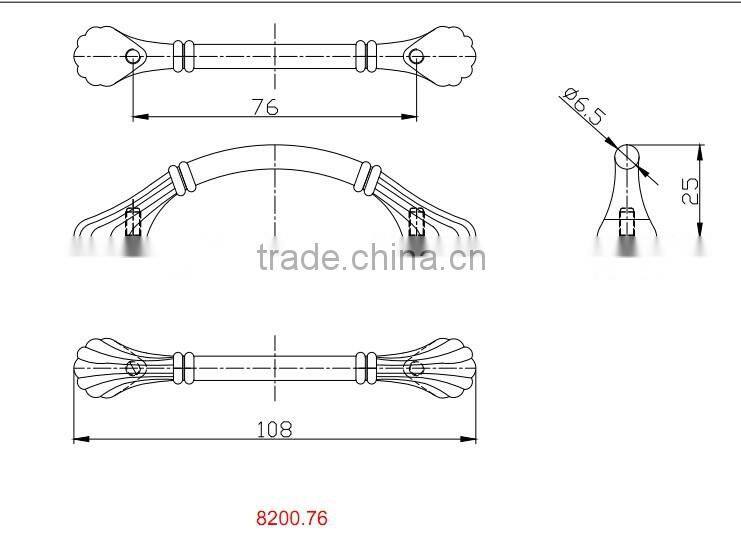 furniture pull & cabinet drawer handle,ORB,Code:8200