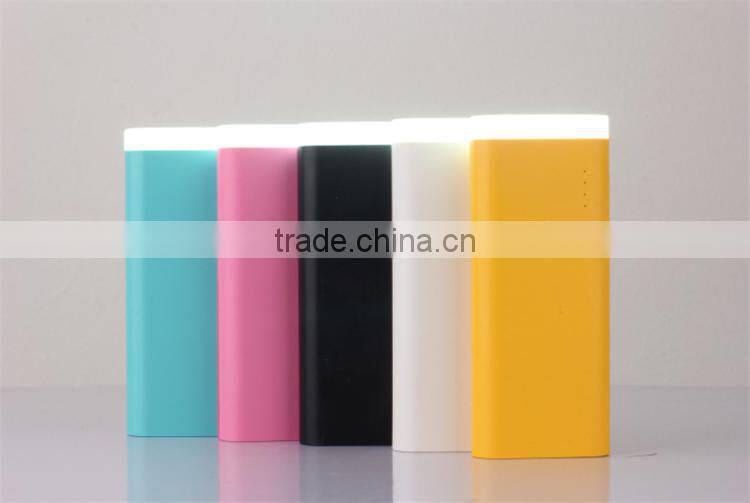new products Flash led light 26000mah power bank for huawei mate 8