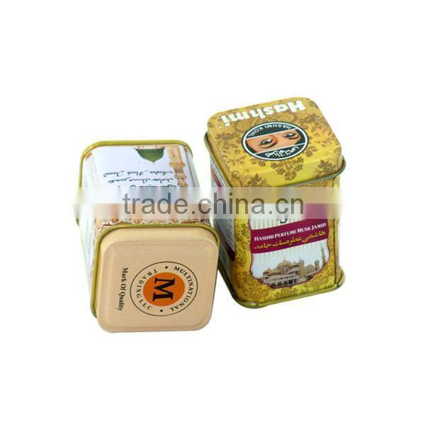 Lovely small elephant printing gift tin box for the pills