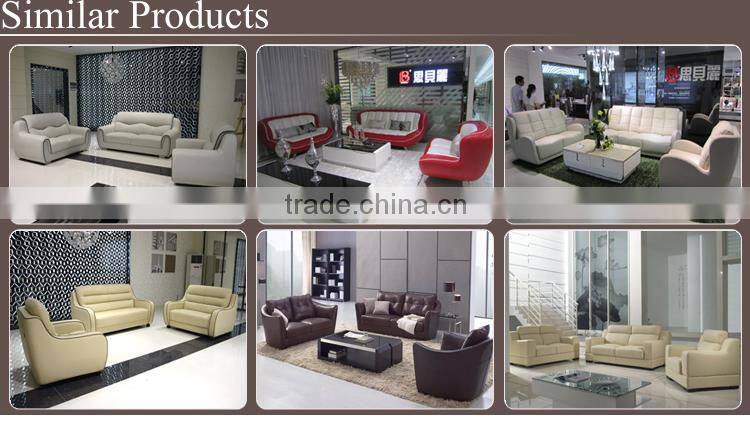 customized medium-sized genuine leather sofa set 3 2 1 seat