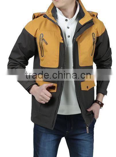 Custom men waterproof and windproof outdoor jackets
