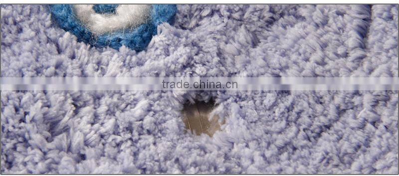 animal shape microfiber kids floor mats