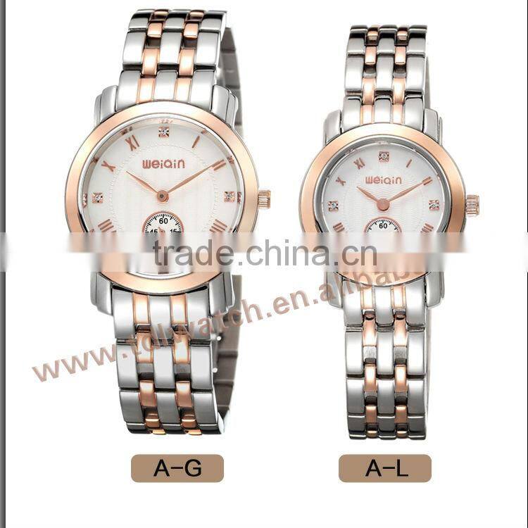 W2217 3ATM Sapphire Crystal Swiss Quartz Watch For Couple