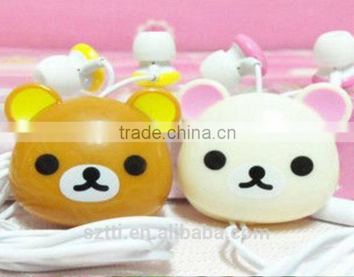 hot selling high quality cartoon earphones from China