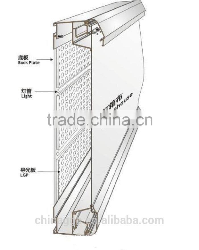 Timeless led panel advertising boards snap fabric light box