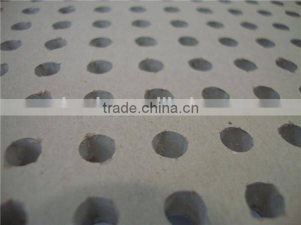 perforated plasterboard with round hole