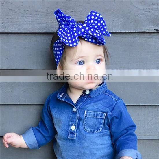 baby headband 2016 bow headband dot hairband