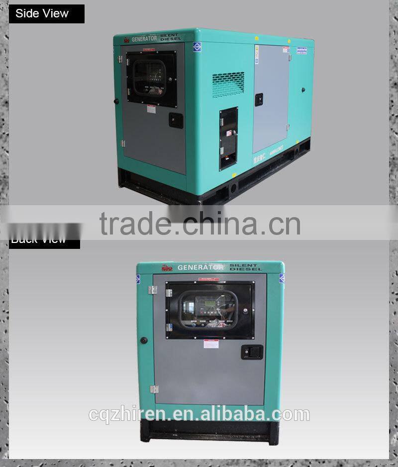 AC 3 phase 230V/400V 50Hz silent Movable Trailer Diesel Genset