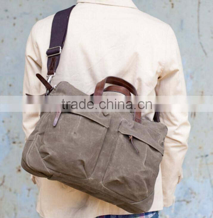 Waterproof Waxed Canvas Bag Waxed Canvas Briefcase