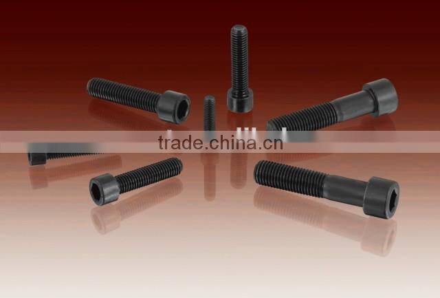 good quality manufacturer carbon steel DIN912 grade 4.8/8.8/10.9 zinc/black/plain hexagon socket bolt