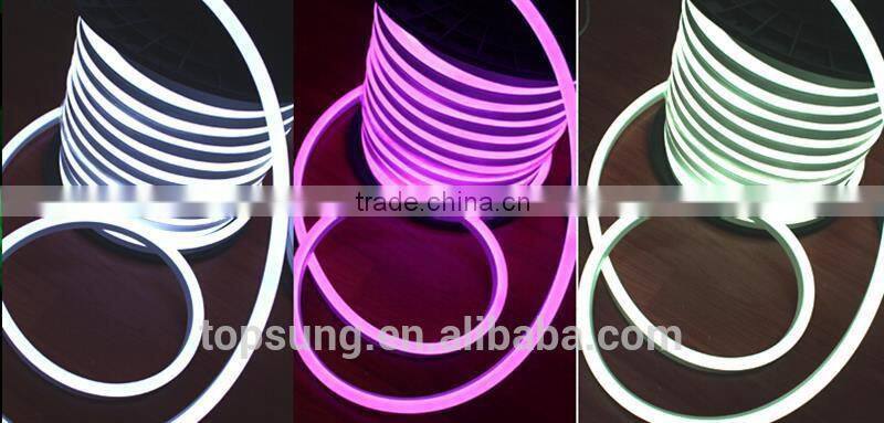 Pretty 230v flat led rgb flexible neon light 24v