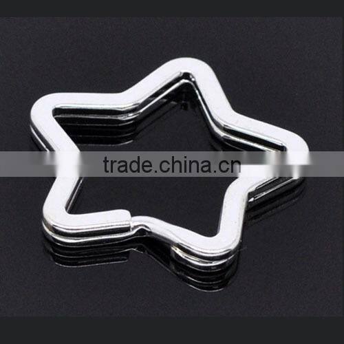 2015 hot sale gold color heart shape key rings