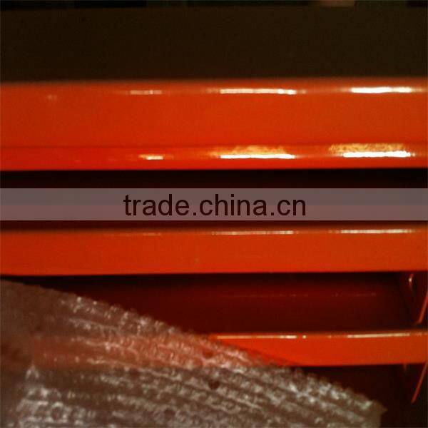 Steel adjustable height warehouse storage shelf