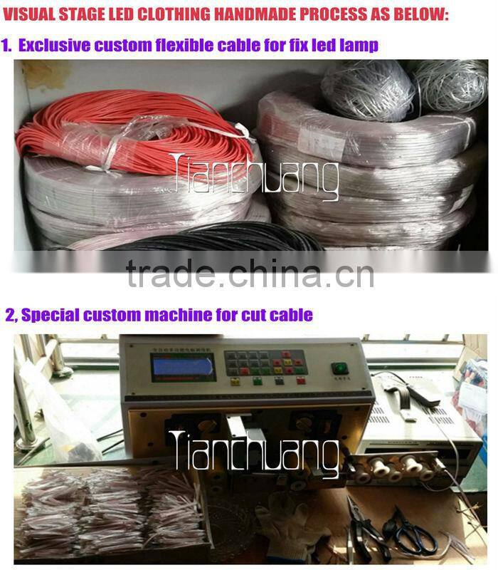 led light bra for nightclub/luminous bra sexy full color change/hot sexy bra for dancer