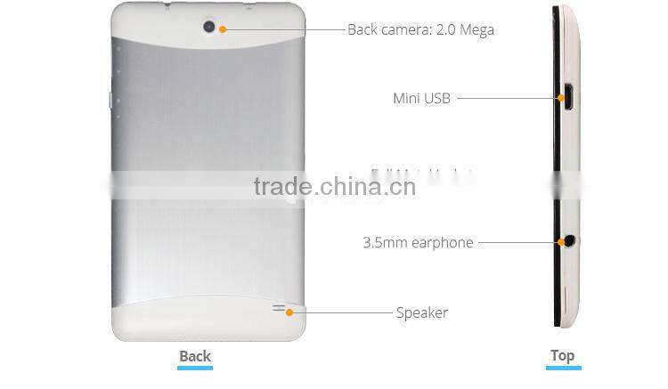 Android 4.2 OS 7 inch MTK6572 dual core ,OEM Shenzhen A7 tablet pc