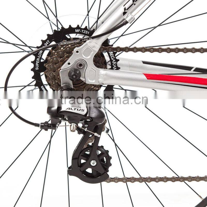 Alloy Frame Suspension Fork 21 Speed Road Bicycle