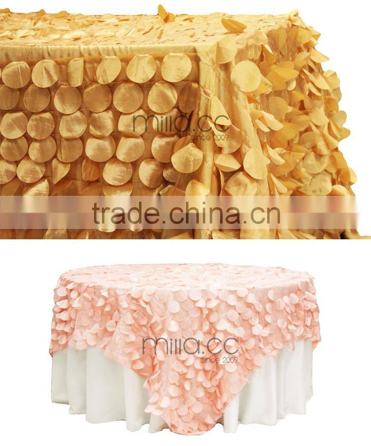 Taffeta petal table cloth
