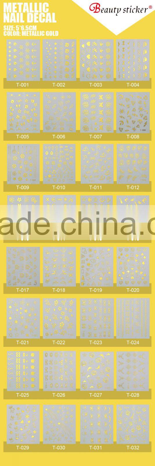 water transfer nail art design custom wholesalae decorative nail decal stickers