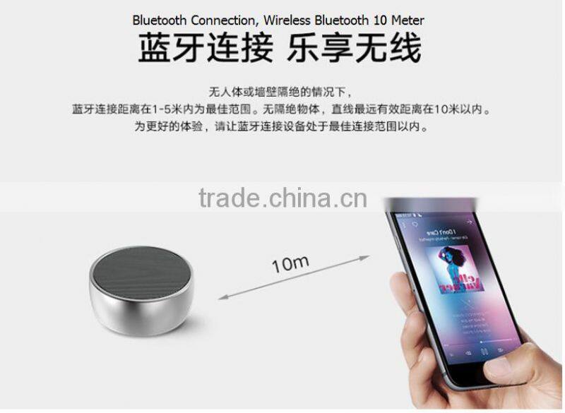 Wholesale BS01 Mini Round metal chess Portable Bluetooth Speakers,BS-01Base Stereo Alloy Body Chess Handfree Speaker