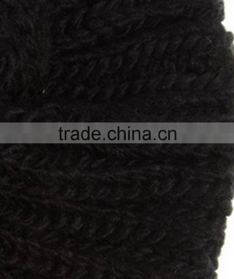 black knit turban hat/women turban hat/fashion winter turban hat