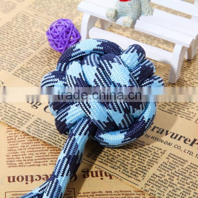 Blue dog toy rope