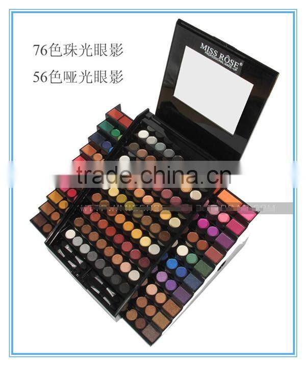 The 2015 best quality 132 colors comestic makeup miss rose eyeshadow palatte similar with sephor eyeshadow