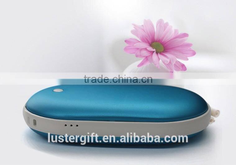 New hot products 5000mAh battery charger with hand warmer Li-polymer battery power bank