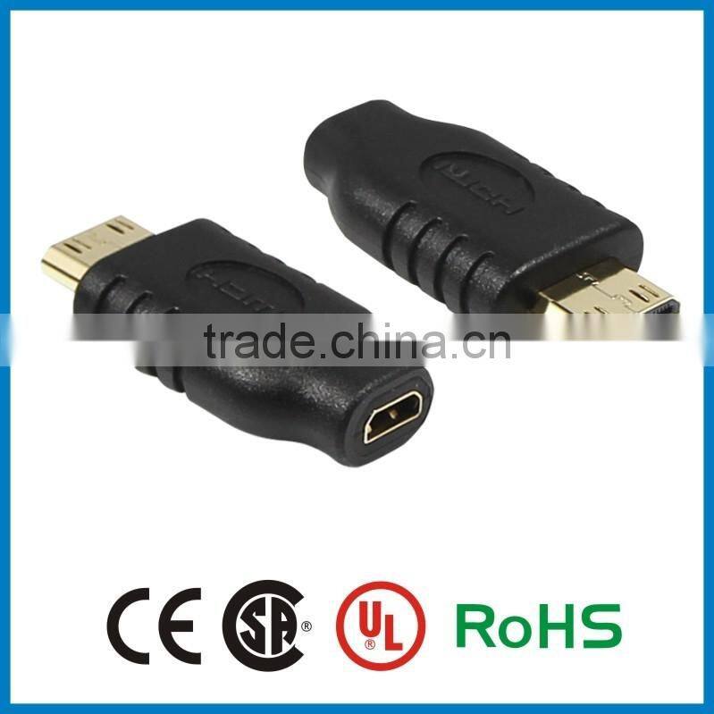 APBG Wholesale Gold /nickel plated hdmi connector male to male /male to female /female to female adapter