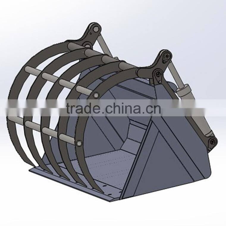 Hot selling Tractor front end loader with Grapple bucket