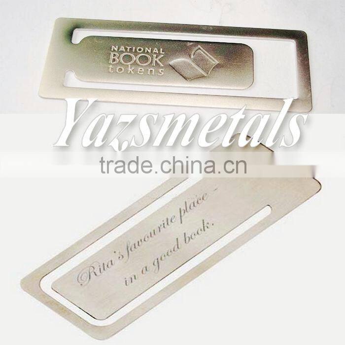 hollow snow flower and heart shaped metal bookmark charm