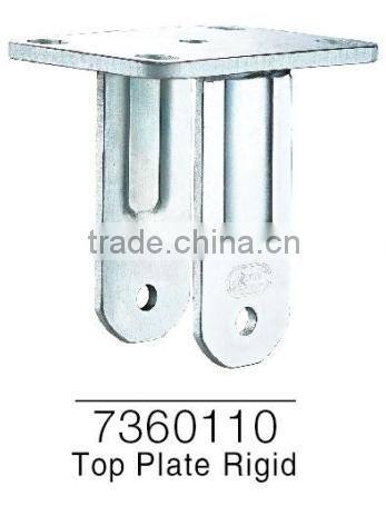 Rigid/Fixed PU Caster Heavy duty Double Ball Bearing Caster