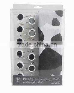 12 pcs decorative shower curtain hooks