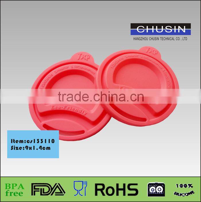 customizable silicone lids for glass cup coffee cup tea cup with reasonable price