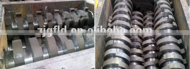 Two shaft shredder for plastic/metal/tire/waste