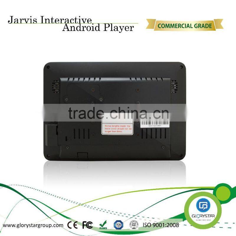 10 inch advertising business LCD digital Android touch display player