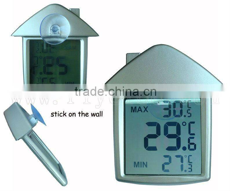 House shape digital thermometer