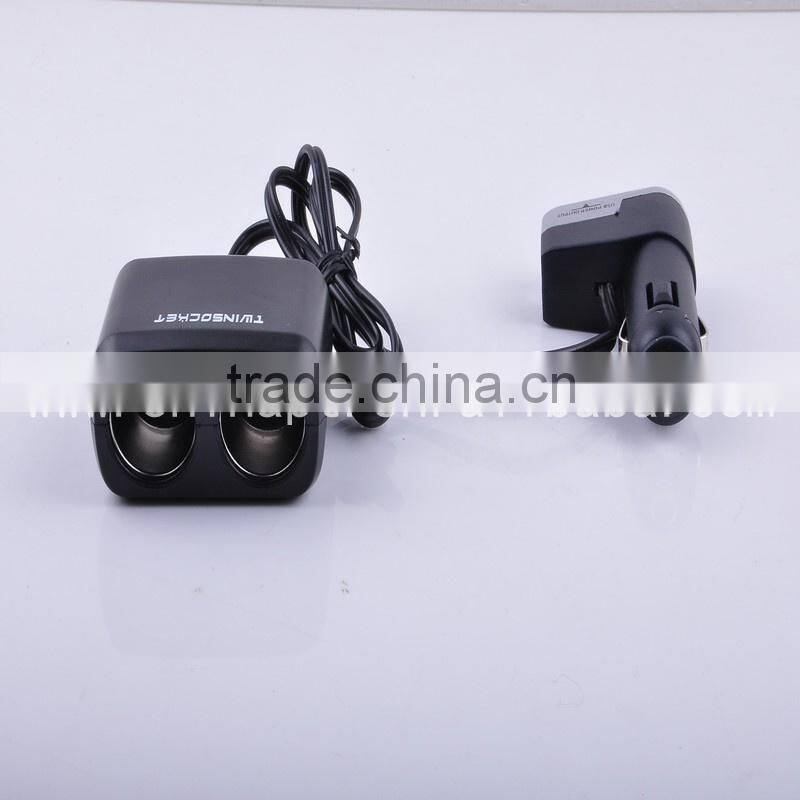 Blue Car Power Adapter Car Cigarette Charger Socket