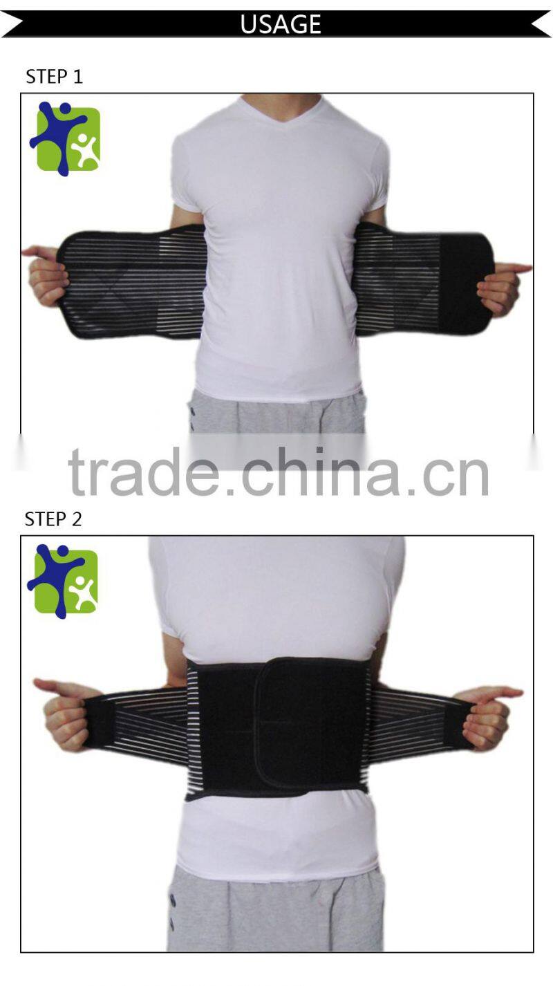 Orthopedic back supports belt with steel belt,elastic back support