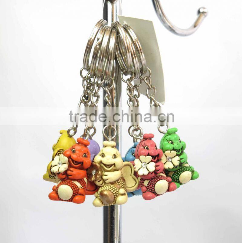 Novelty metal floating key ring