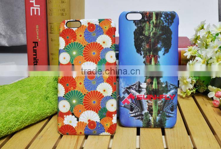 3D film case for Iphone 6 plus 3d sublimation blank mobile phone case design your own phone case, customize phone case
