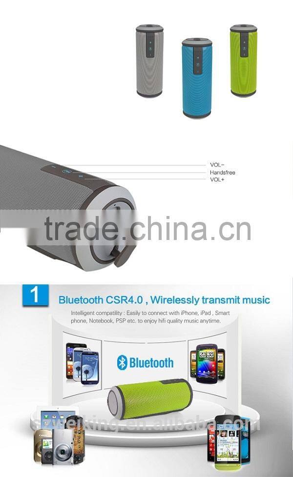 Waterproof Outdoor Round Speakers, Wireless Bluetooth Speaker 4.0 with 2 X 5 W Drivers